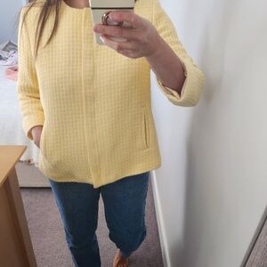TALBOTS Yellow tweet coat